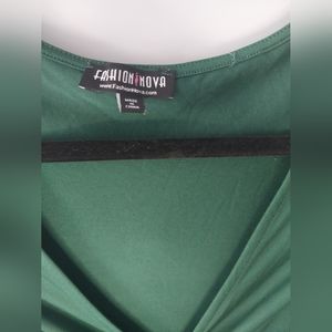 Emerald green dress
